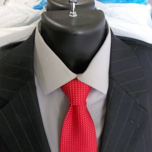 11)Jos A Bank Signature Collection  Pinstripe Suit